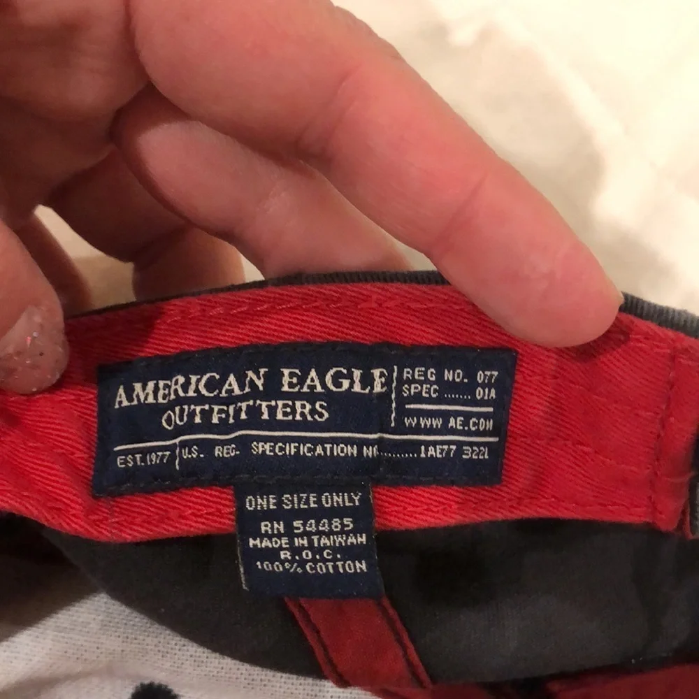 13 American Eagle Gray Blue snowboard hat